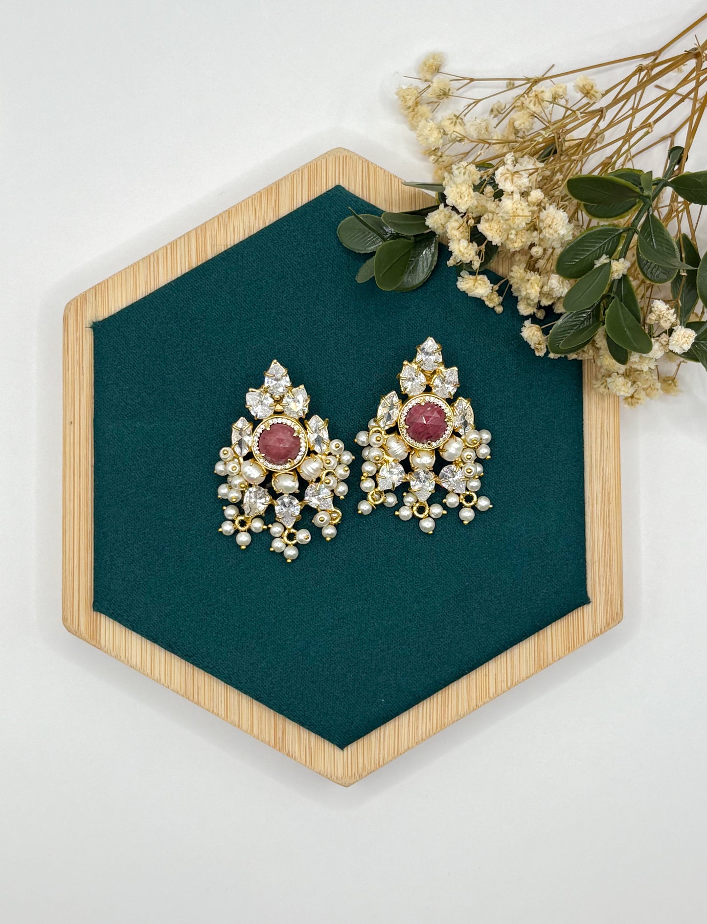 Ruby Pink Pearl Drops